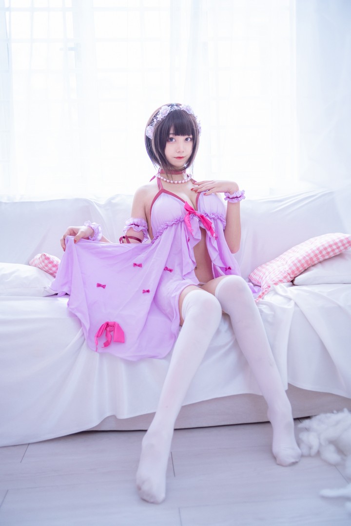 Coser@蜜汁猫裘 VOL.004 加藤惠睡衣 [14P-173MB]预览图