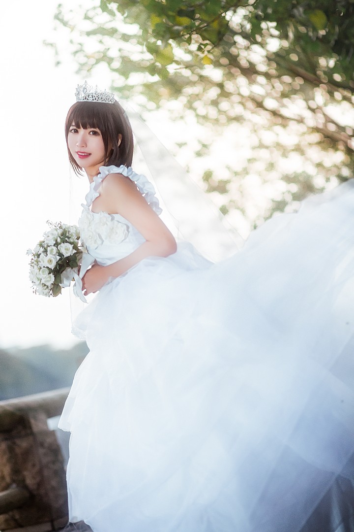 Coser@鳗鱼霏儿 VOL.043 圣人惠之婚纱预览图