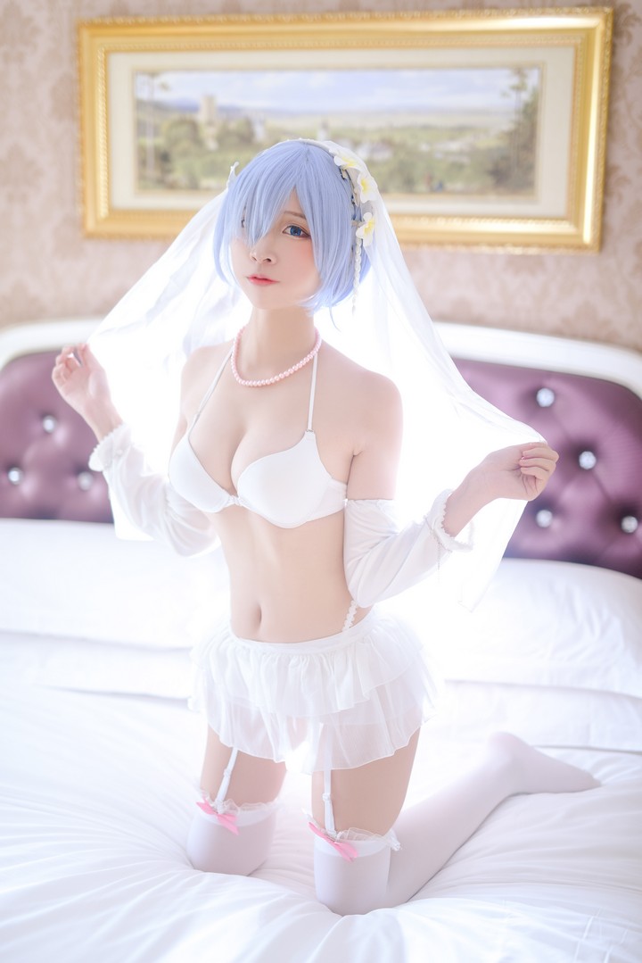 Coser@二佐Nisa VOL.025 蕾姆婚纱预览图