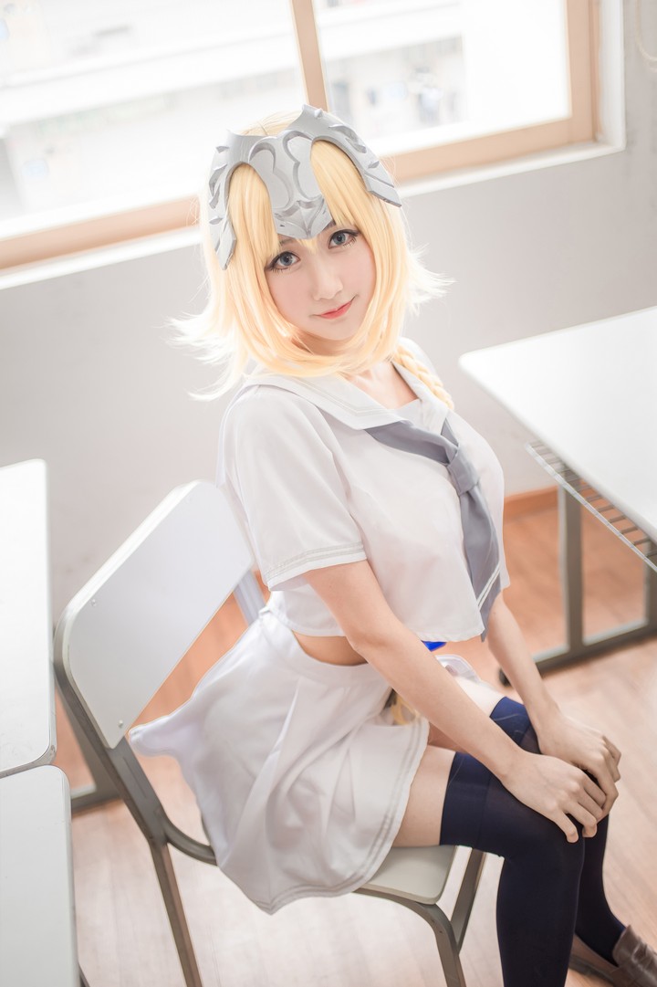 Coser@木绵绵OwO VOL.013 贞德（白）[28P-50MB]预览图