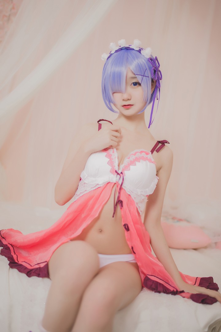 Coser@木绵绵OwO VOL.019 蕾姆睡衣 [24P-164MB]预览图