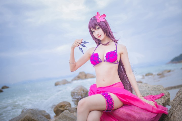 Coser@木绵绵OwO VOL.026 泳装斯卡哈 [21P-45MB]预览图