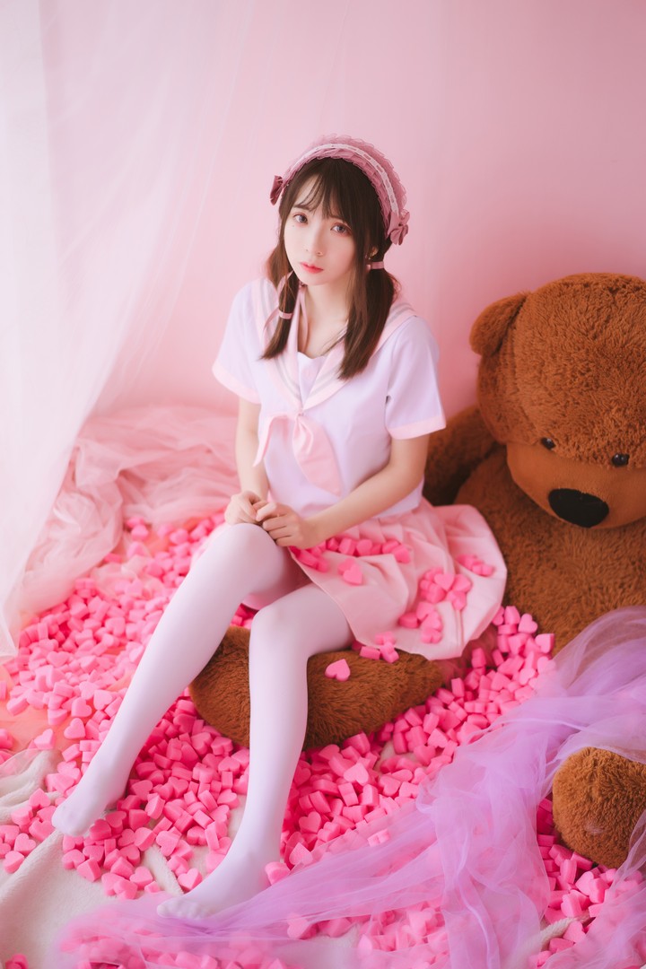 Coser@疯猫ss VOL.026 丝袜狂想曲(粉)-54P-623M预览图