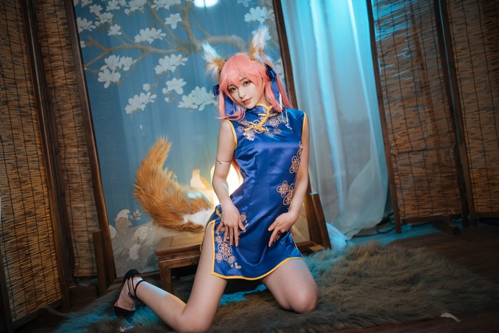 Coser@铁板烧鬼舞w VOL.006 玉藻前旗袍 [12P-127MB]预览图