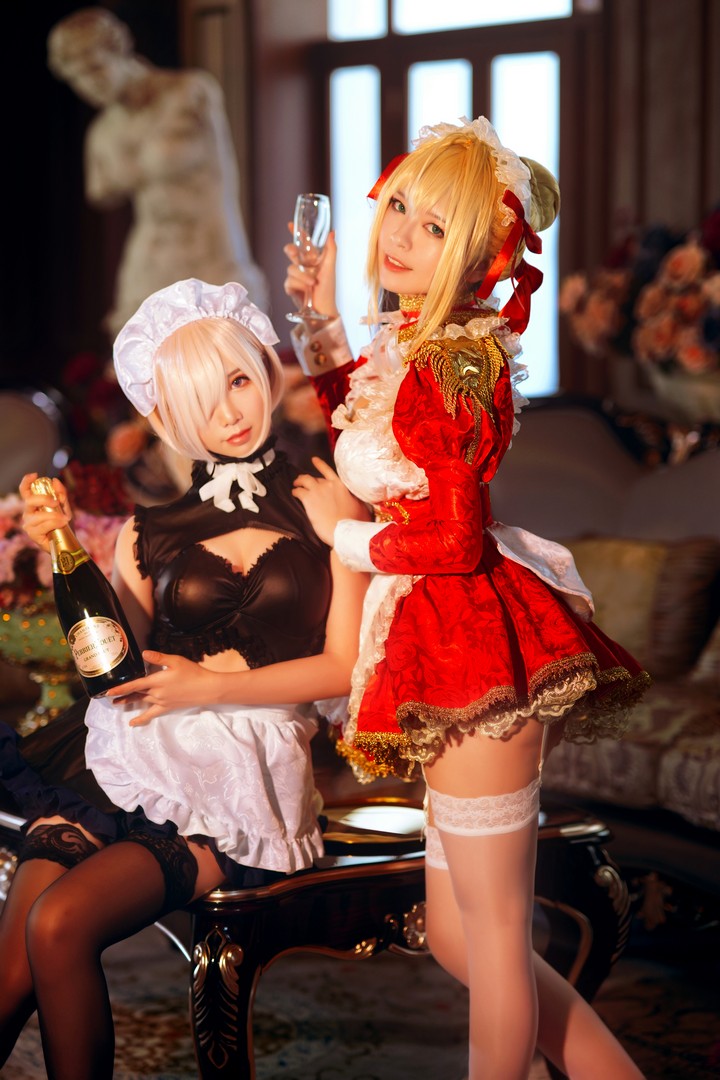 Coser@半半子 VOL.012 X面饼仙儿 Claudius x Kyrielight Maid -预览图