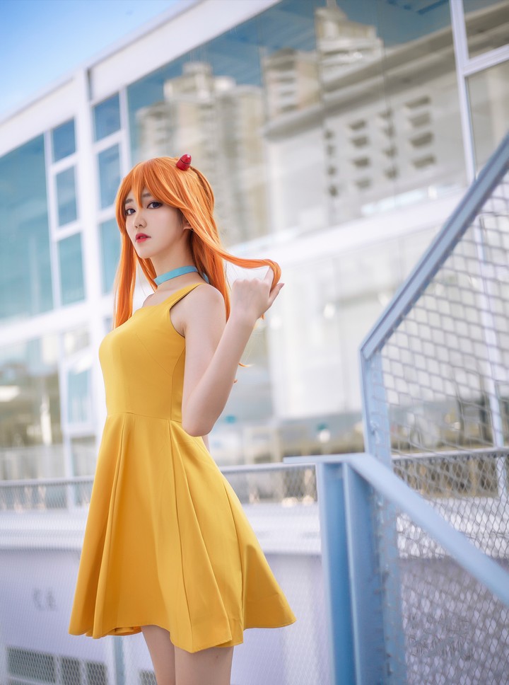 Coser@南桃Momoko VOL.023 明日香黄裙预览图