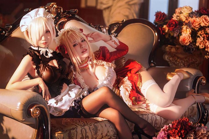 Coser@面饼仙儿+半半子 VOL.042 Claudius x Kyrielight Maid[21P／224MB]预览图