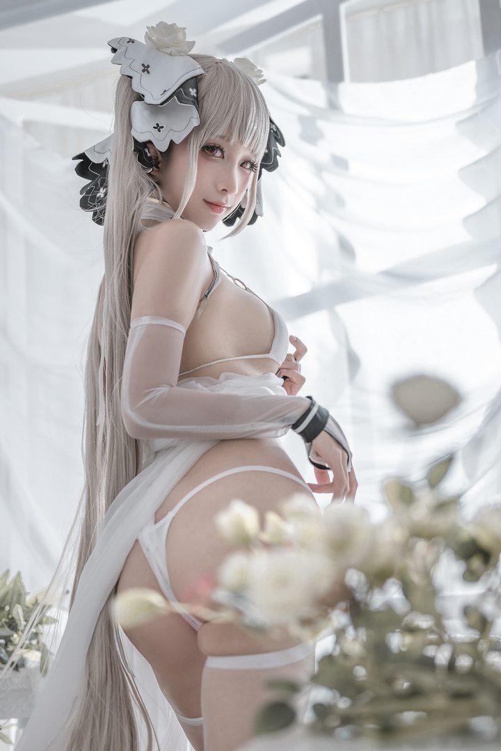 Coser@蠢沫沫 VOL.094 可畏婚纱[57P／560MB]预览图